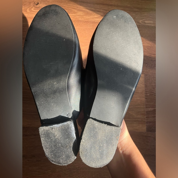 Steve Madden Gold Buckle Mules - Picture 4 of 10